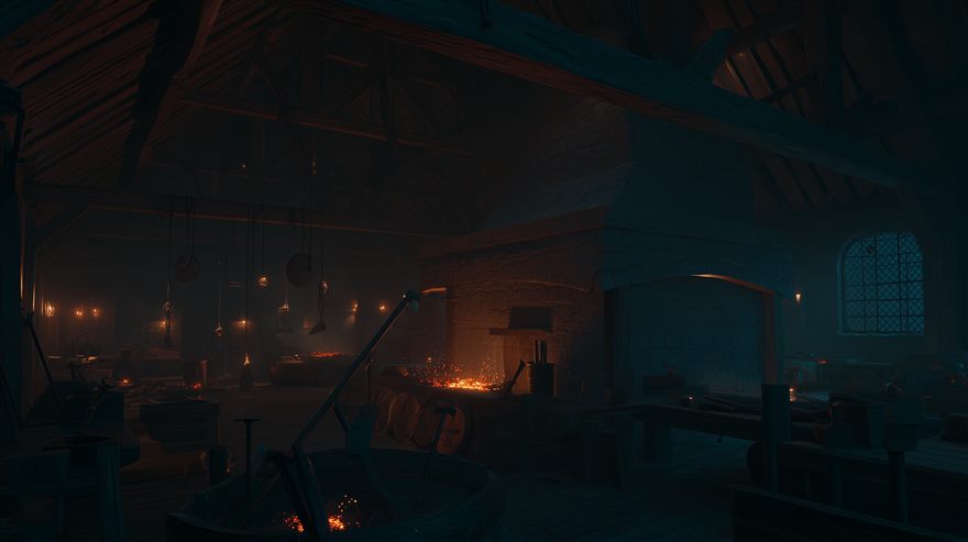 The blacksmith's forge